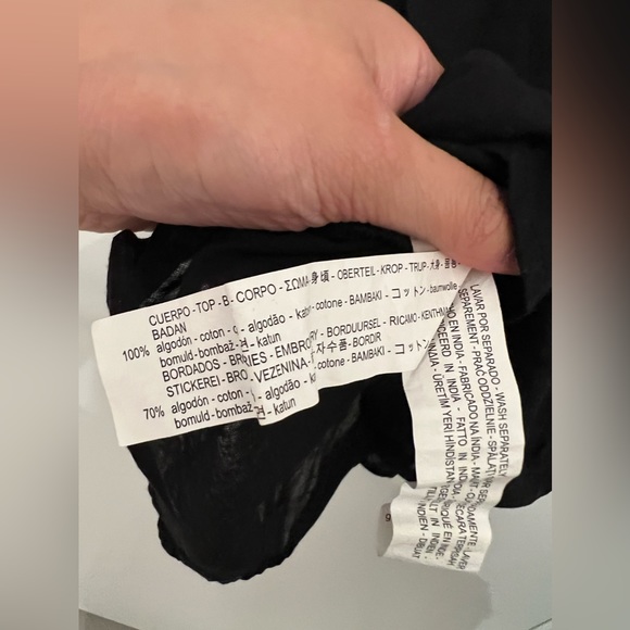 ZARA Floral Embroidered Eyelet Dress - Picture 7 of 7